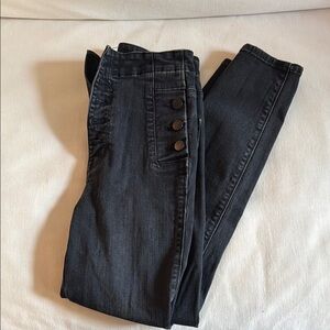 JBrand Vanessa Women's Black High-Waisted Jeans